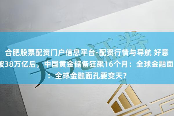 合肥股票配资门户信息平台-配资行情与导航 好意思国债务破38万亿后，中国黄金储备狂飙16个月：全球金融面孔要变天？