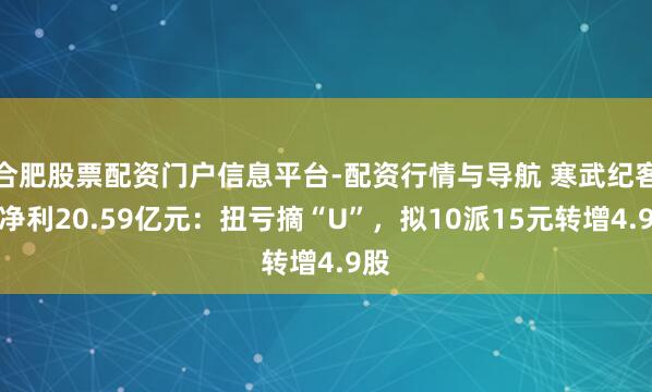 合肥股票配资门户信息平台-配资行情与导航 寒武纪客岁净利20.59亿元：扭亏摘“U”，拟10派15元转增4.9股